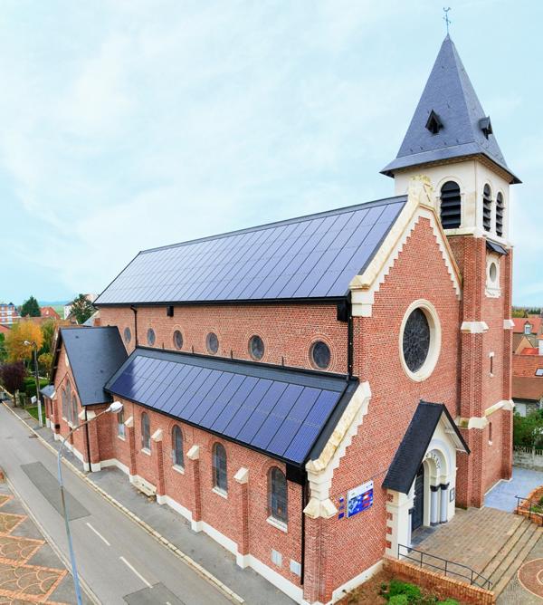 Eglise St. Vaast : Une église équipée d’un système photovoltaïque