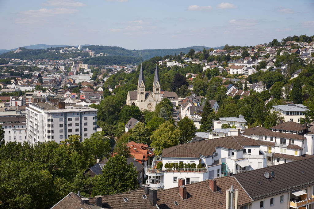 Vue aérienne de Siegen