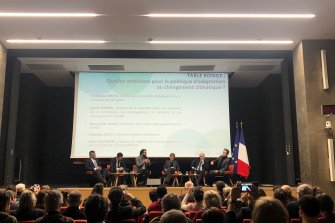 Table ronde du colloque organisé par France Stratégie sur l'adaptation au changement climatique dans les territoires